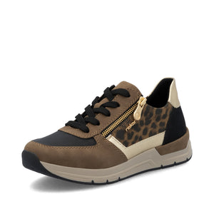Rieker Laced Trainer Light Gold Leo
