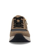 Rieker Laced Trainer Gold Beige Leo