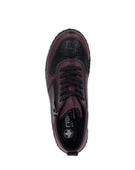 Rieker Laced Zip Jet Ankle Boot Berry