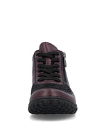 Rieker Laced Zip Jet Ankle Boot Berry