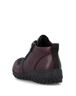 Rieker Laced Zip Jet Ankle Boot Berry