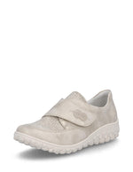 Rieker Velcro Trainer Cream /Pale Gold