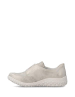 Rieker Velcro Trainer Cream /Pale Gold