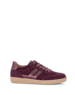 Gabor Laced Suede Classic Trainer Mulberry