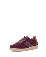 Gabor Laced Suede Classic Trainer Mulberry