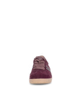 Gabor Laced Suede Classic Trainer Mulberry
