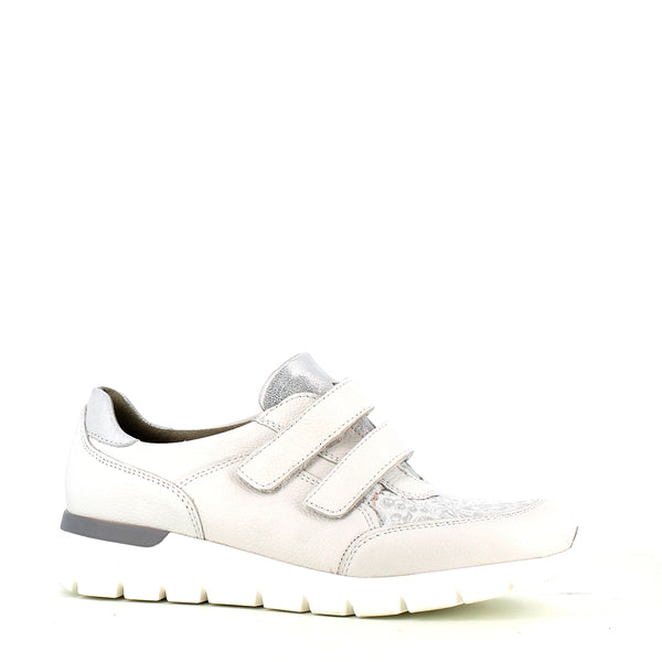 Waldlaufer Ramona Velcro Trainer White Silver