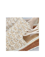 Rieker Natural Weave Sandal Beige/Silver