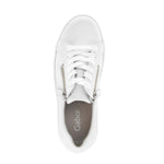 Gabor Platform Trainer White Leather