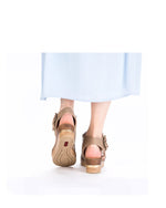 Rieker Weave Wedge Floral Sandal Marble