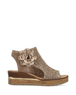Rieker Weave Wedge Floral Sandal Marble