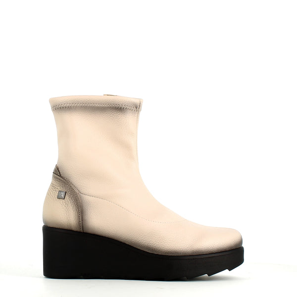 Jose Saenz Wedge Ankle Boot Beige