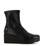 Jose Saenz High Wedge Ankle Boot Black/Beige