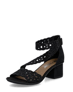 Rieker Strappy Block Heel Sandal Black