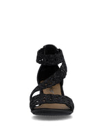 Rieker Strappy Block Heel Sandal Black
