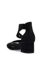 Rieker Strappy Block Heel Sandal Black