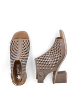 Rieker Open Toe Sandal Taupe