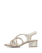 Rieker Strappy Diamante Sandal Gold