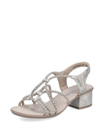 Rieker Strappy Diamante Sandal Gold