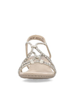 Rieker Strappy Diamante Sandal Gold