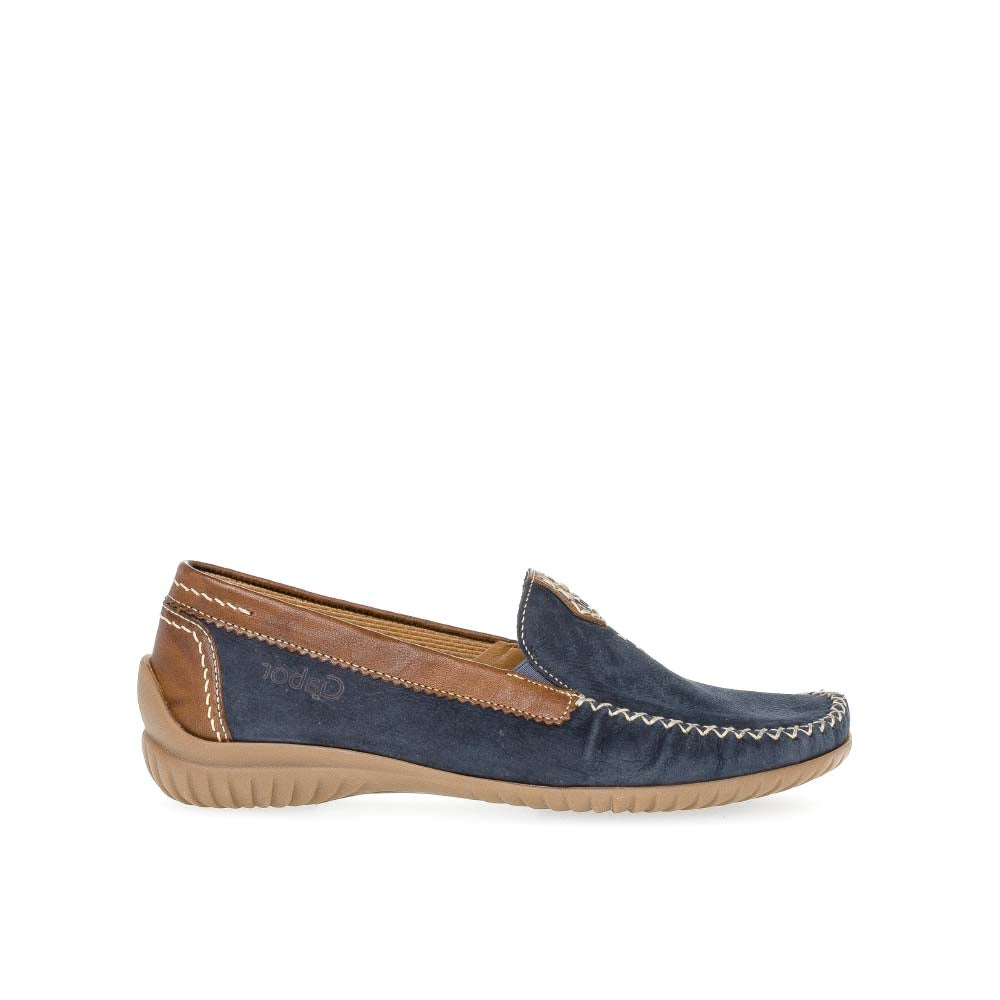 Gabor Summer Loafer Navy/New Whiskey