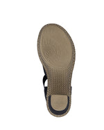 Rieker Platform Strappy Sandal Black