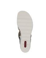 Rieker High Wedge Sandal Moss Green