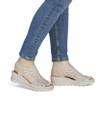 Rieker High Wedge Sandal Ice Ginger