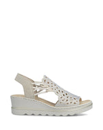 Rieker High Wedge Sandal Ice Ginger