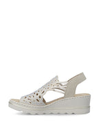 Rieker High Wedge Sandal Ice Ginger