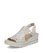 Rieker High Wedge Sandal Ice Ginger