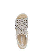 Rieker High Wedge Sandal Ice Ginger