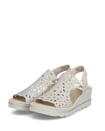 Rieker High Wedge Sandal Ice Ginger