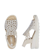 Rieker High Wedge Sandal Ice Ginger