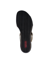 Rieker Wedge Weave Sandal Beige