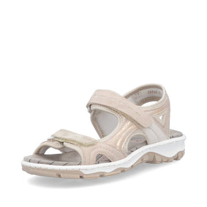 Rieker Casual Velcro Sandal Rose Multi