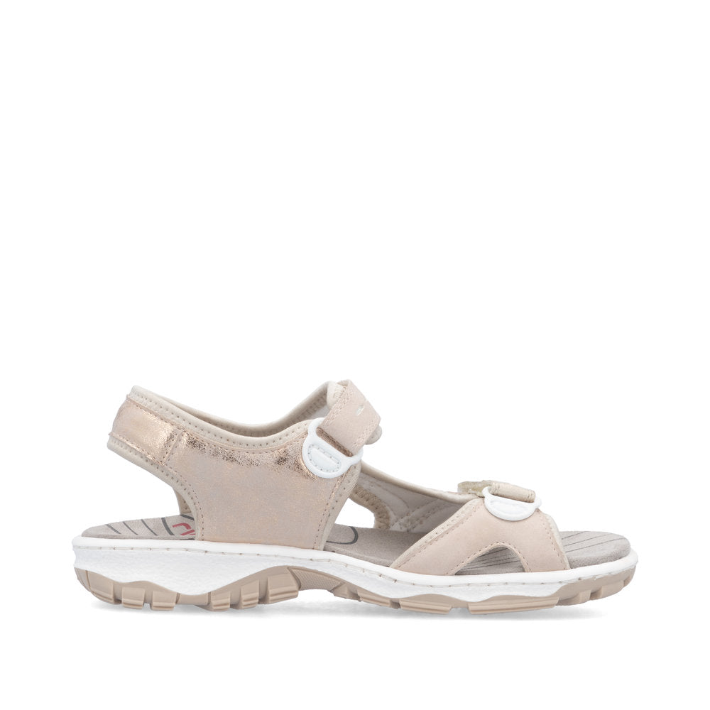 Rieker Casual Velcro Sandal Rose Multi
