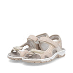 Rieker Casual Velcro Sandal Rose Multi