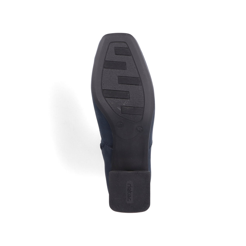 Rieker Slouch Ankle Boot with Heel Navy