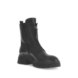 Gabor Miltary Zip Boot Black Leather