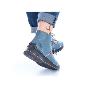 Rieker Laced Ankle Boot Royal Blue