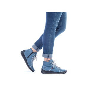 Rieker Laced Ankle Boot Royal Blue