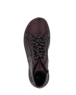 Rieker Laced Zip Ankle Boot Blackberry