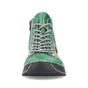 Rieker Laced Ankle Boot Green