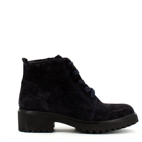 Waldlaufer Luise Laced Ankle Boot Navy