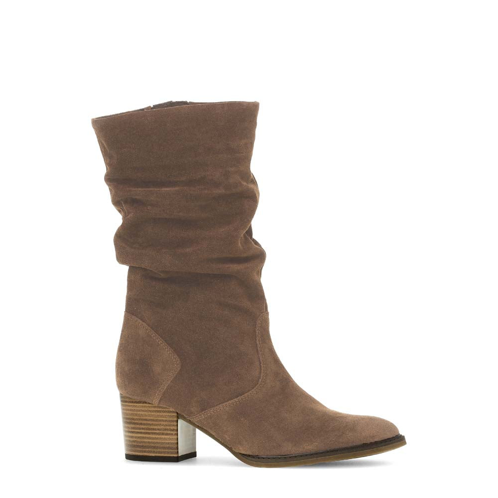 Gabor Slouch Mid Calf Boot Whiskey Suede