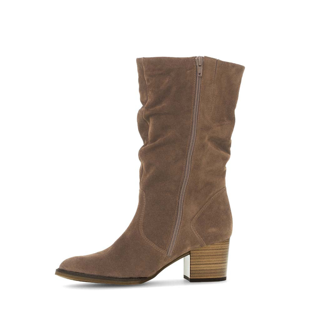 Gabor Slouch Mid Calf Boot Whiskey Suede
