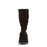 Gabor Slouch Mid Calf Boot Black Suede