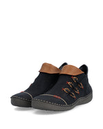 Rieker Short Cuff Ankle Boot Black