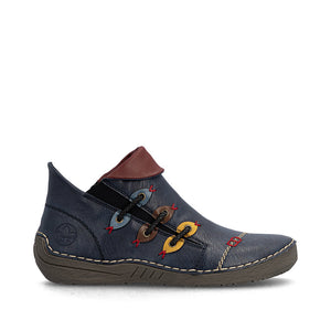 Rieker Low Ankle Boot Navy Multi